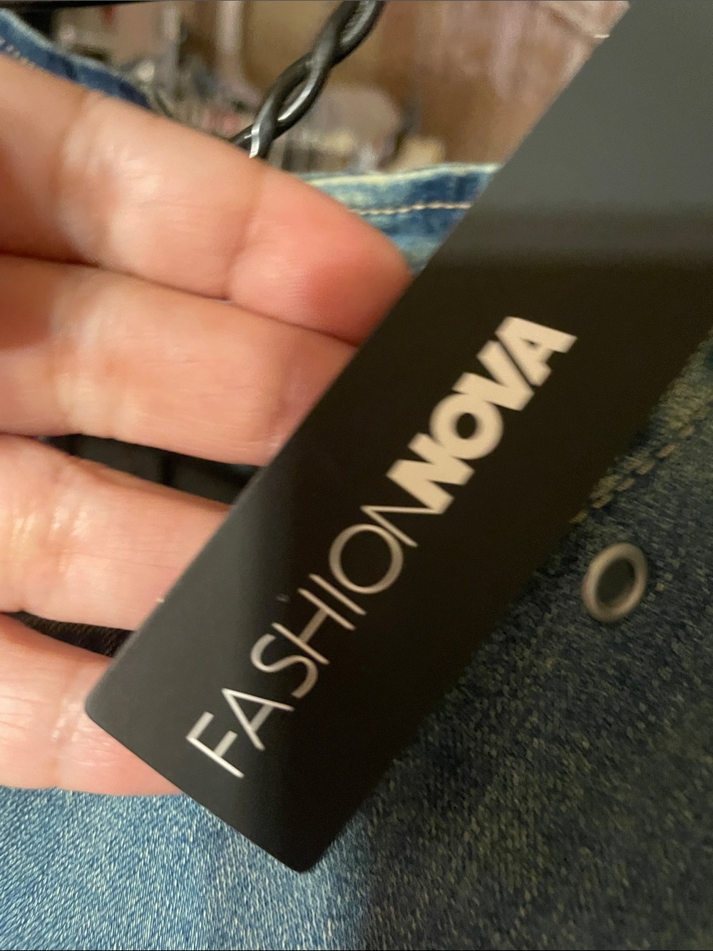 Fashion Nova Denim Midi Dress in Blue - Picture 2 of 2